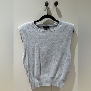 Express Light Gray Muscle Tee